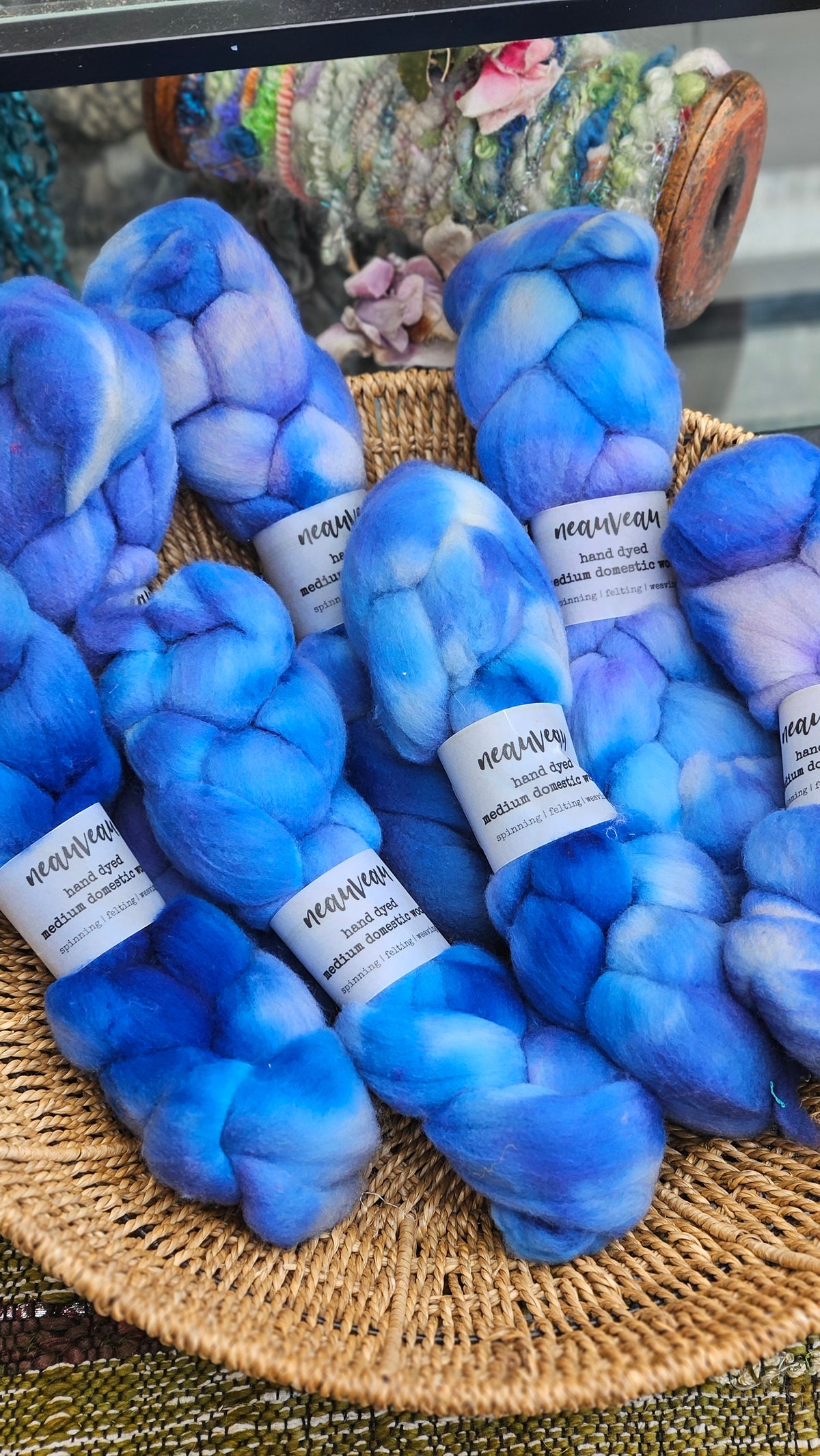 Acadia - hand dyed fine wool roving for felting and blending - 2 ounces | 57 grams