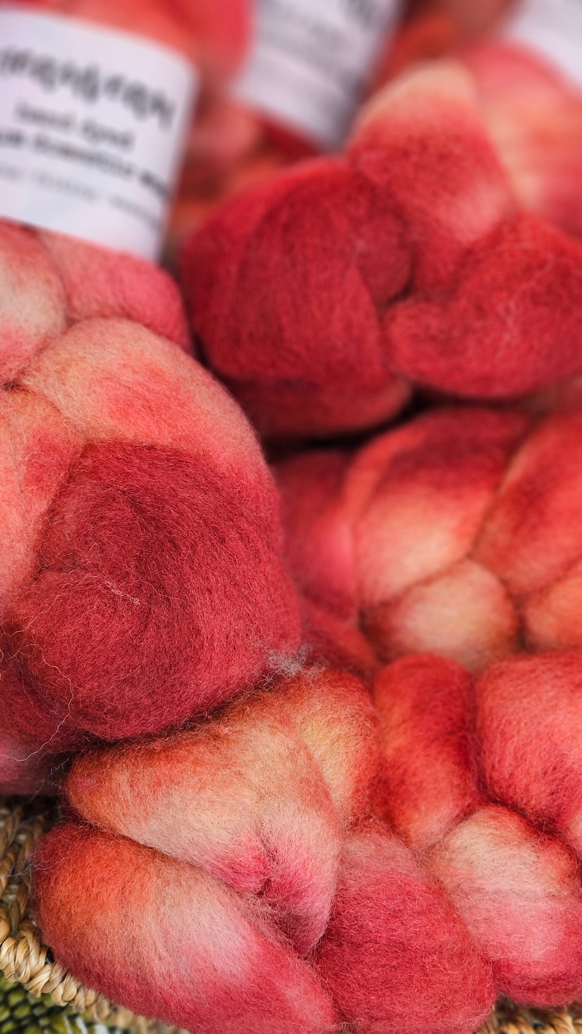 Jungle Fowl - hand dyed domestic wool roving for felting and blending - 2 ounces | 57 grams