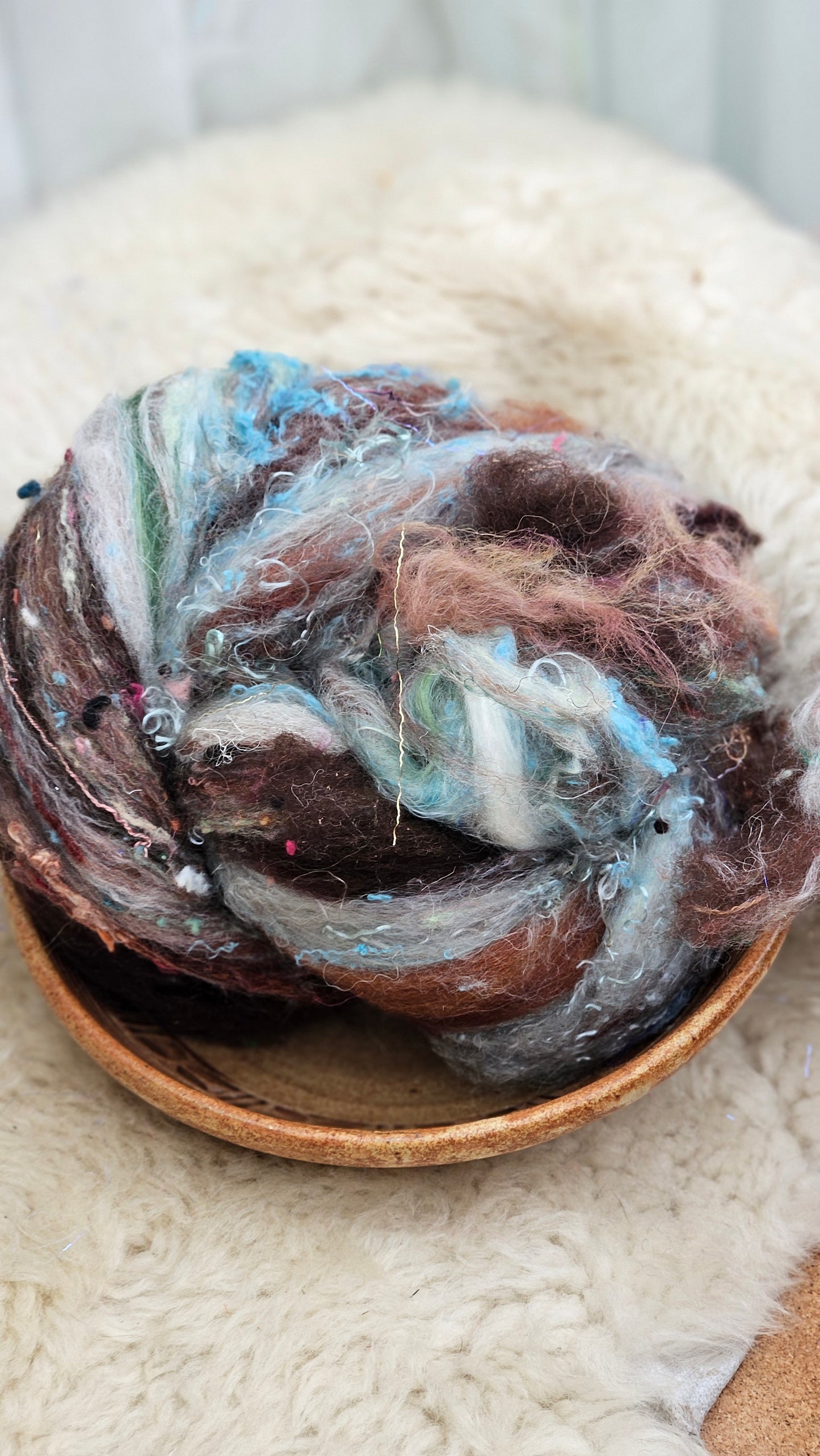 Luxe Layered Textured XL Art Batt - 214 - 3.7 ounces | 105 grams