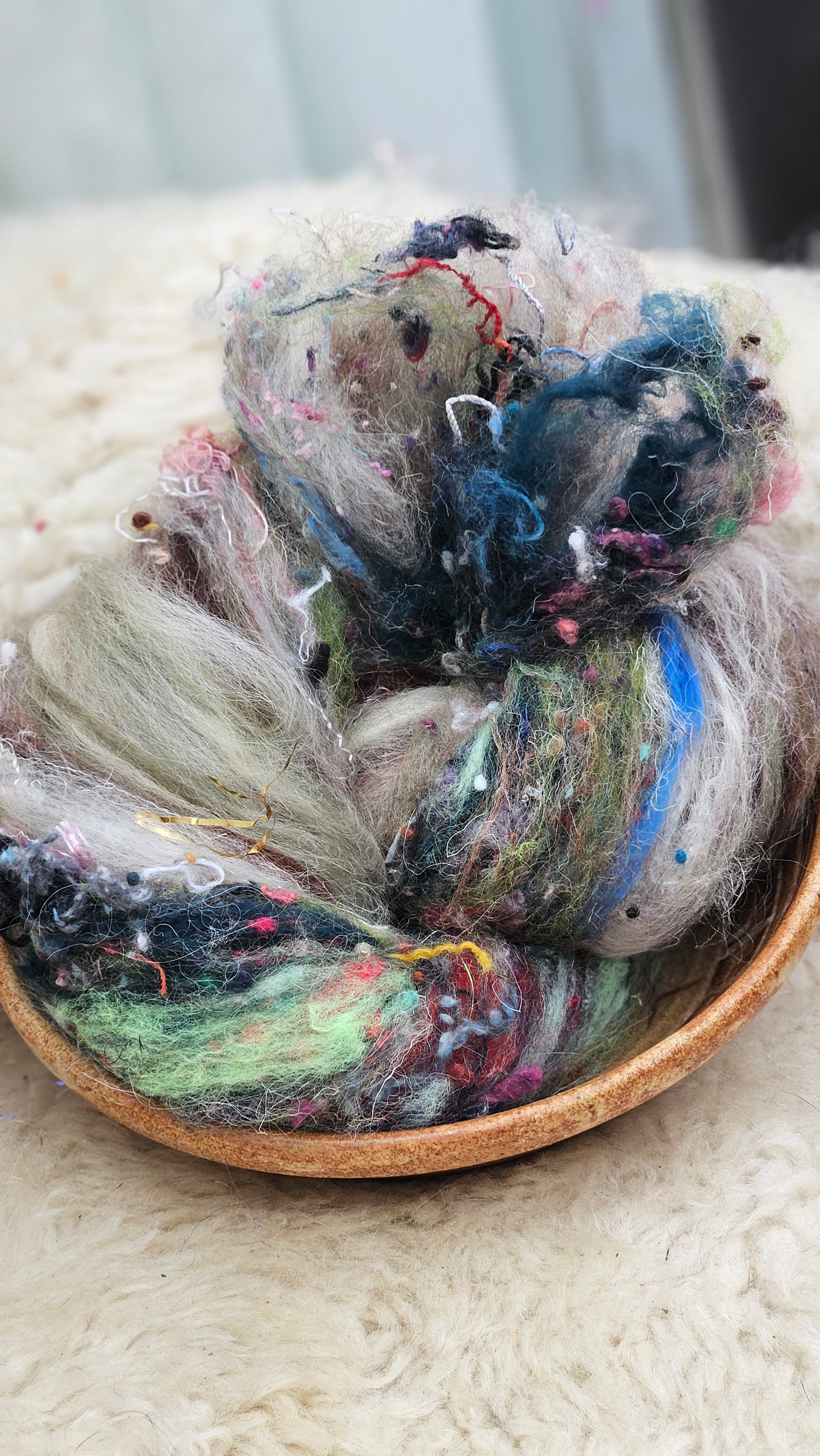 Luxe Layered Textured XL Art Batt - 216 - 3.4 ounces | 96 grams