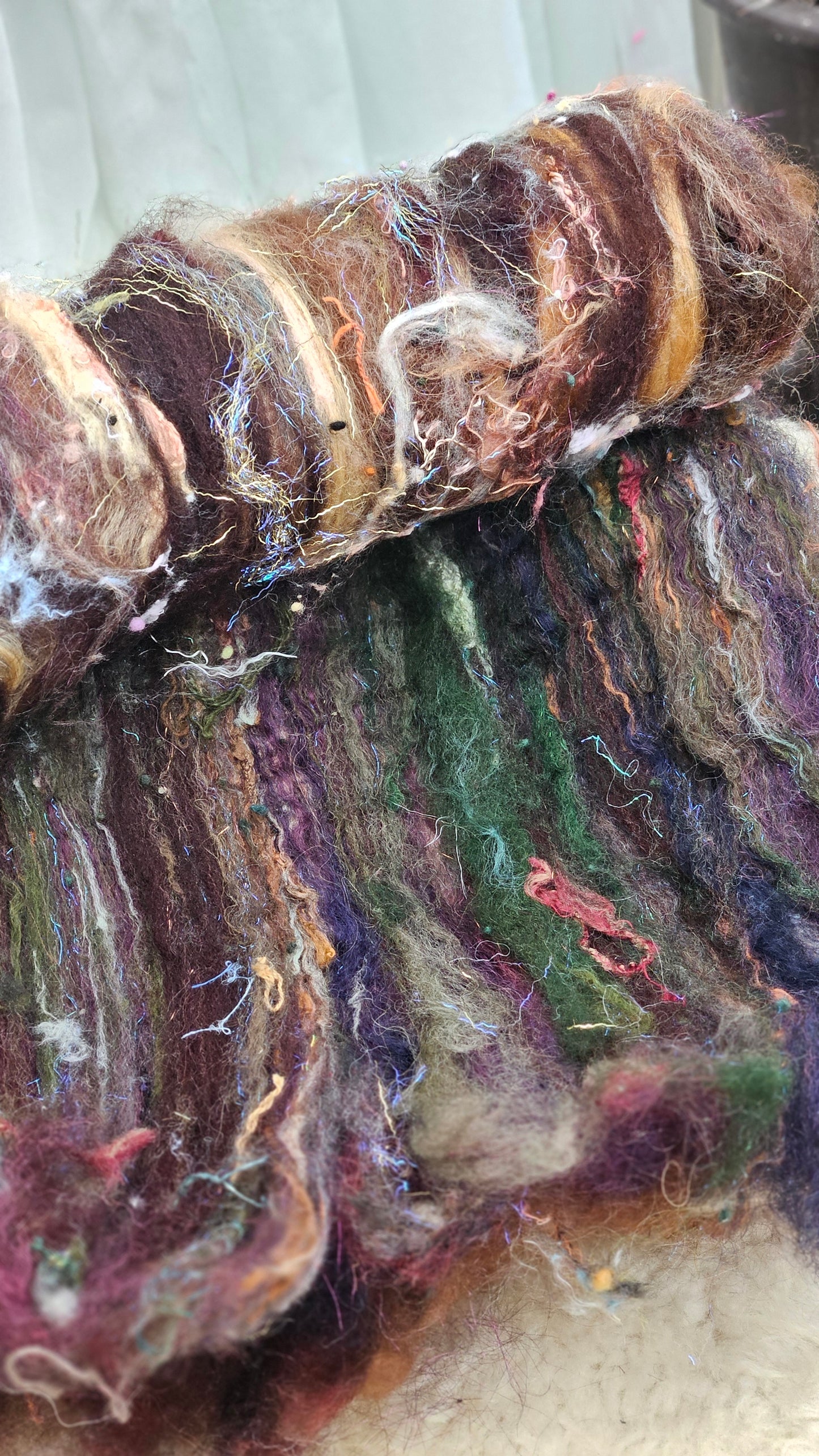 Luxe Layered Textured XL Art Batt - 206 - 4.7 ounces | 133 grams