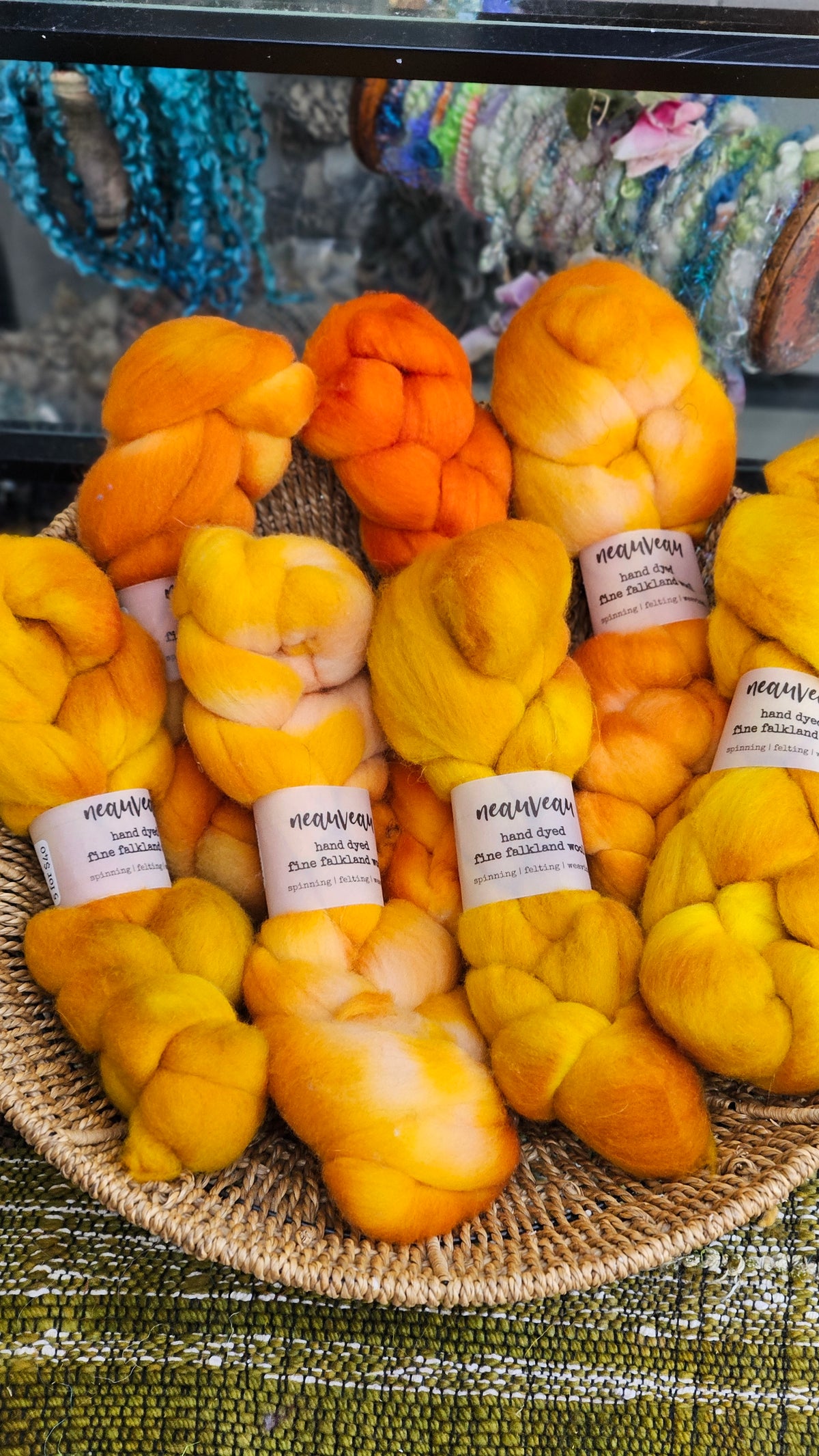 Pinnacles - hand dyed fine wool roving for felting and blending - 2 ounces | 57 grams