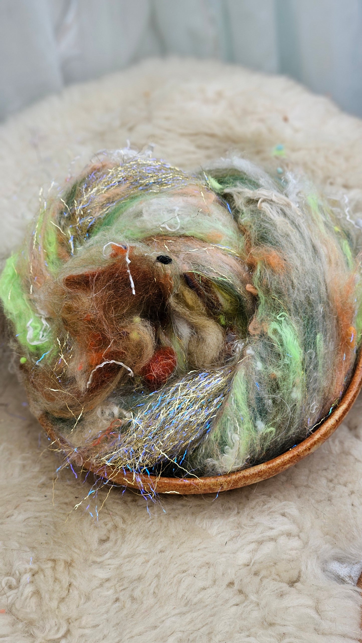 Luxe Layered Textured XL Art Batt - 212 - 4.0 ounces | 114 grams