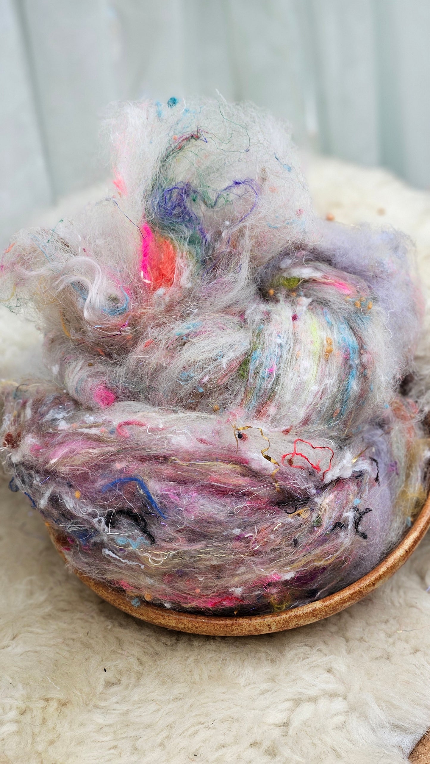 Luxe Layered Textured XL Art Batt - 204 - 3.7 ounces | 105 grams