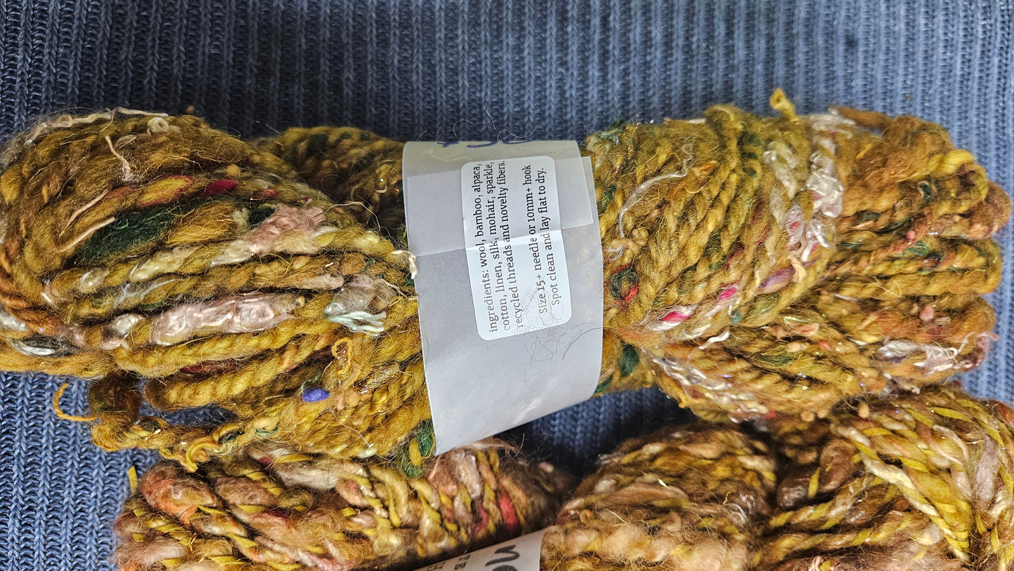 Handspun Yarn Lot - 3 Skeins Gildenberry