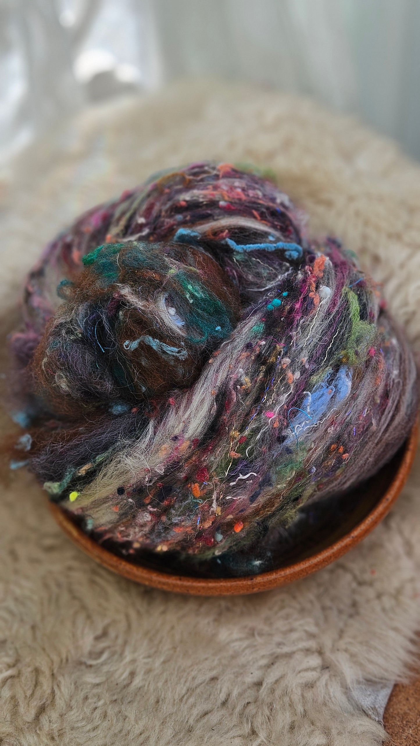 Luxe Layered Textured XL Art Batt - 257 - 3.8 ounces | 108 grams