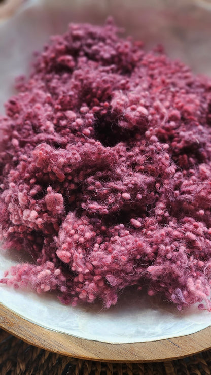 Tomis - hand-dyed fine wool nepps for fiber blending and felting - 1 oz | 28 g