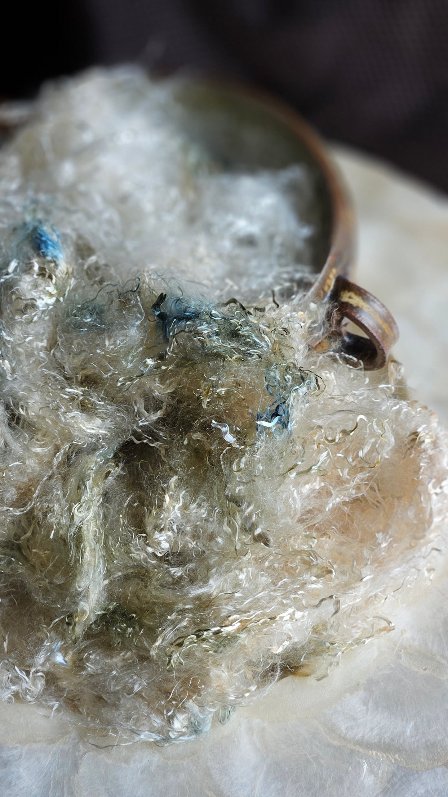 THULITE - hand-dyed eucalyptus crimp faux-silk for art yarn embellishing, fiber blending, felting, and papermaking - 2 oz | 57 g