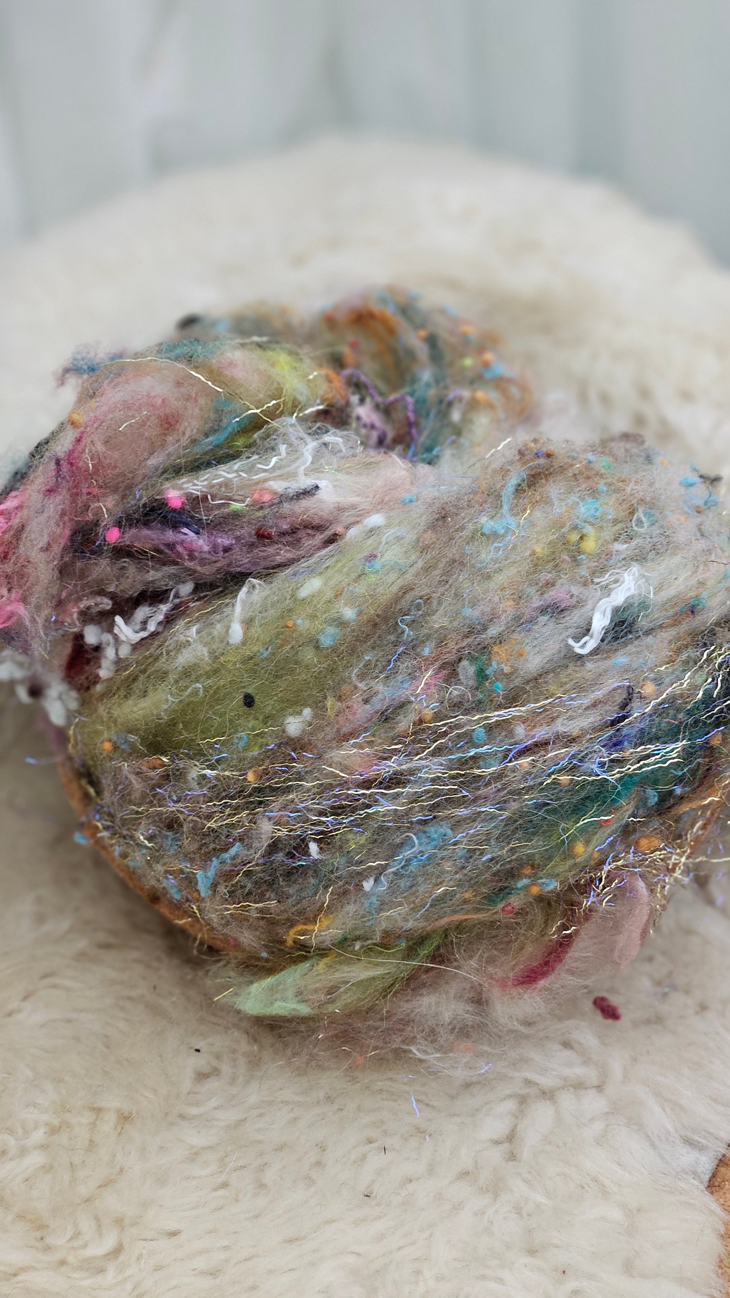 Luxe Layered Textured XL Art Batt - 203 - 3.7 ounces | 105 grams