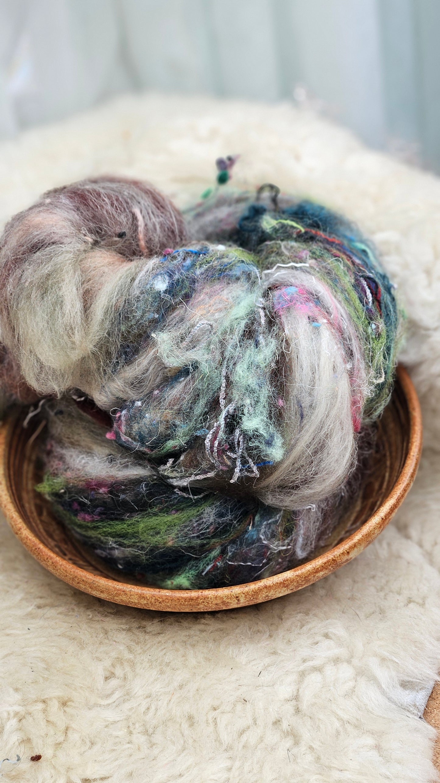 Luxe Layered Textured XL Art Batt - 216 - 3.4 ounces | 96 grams