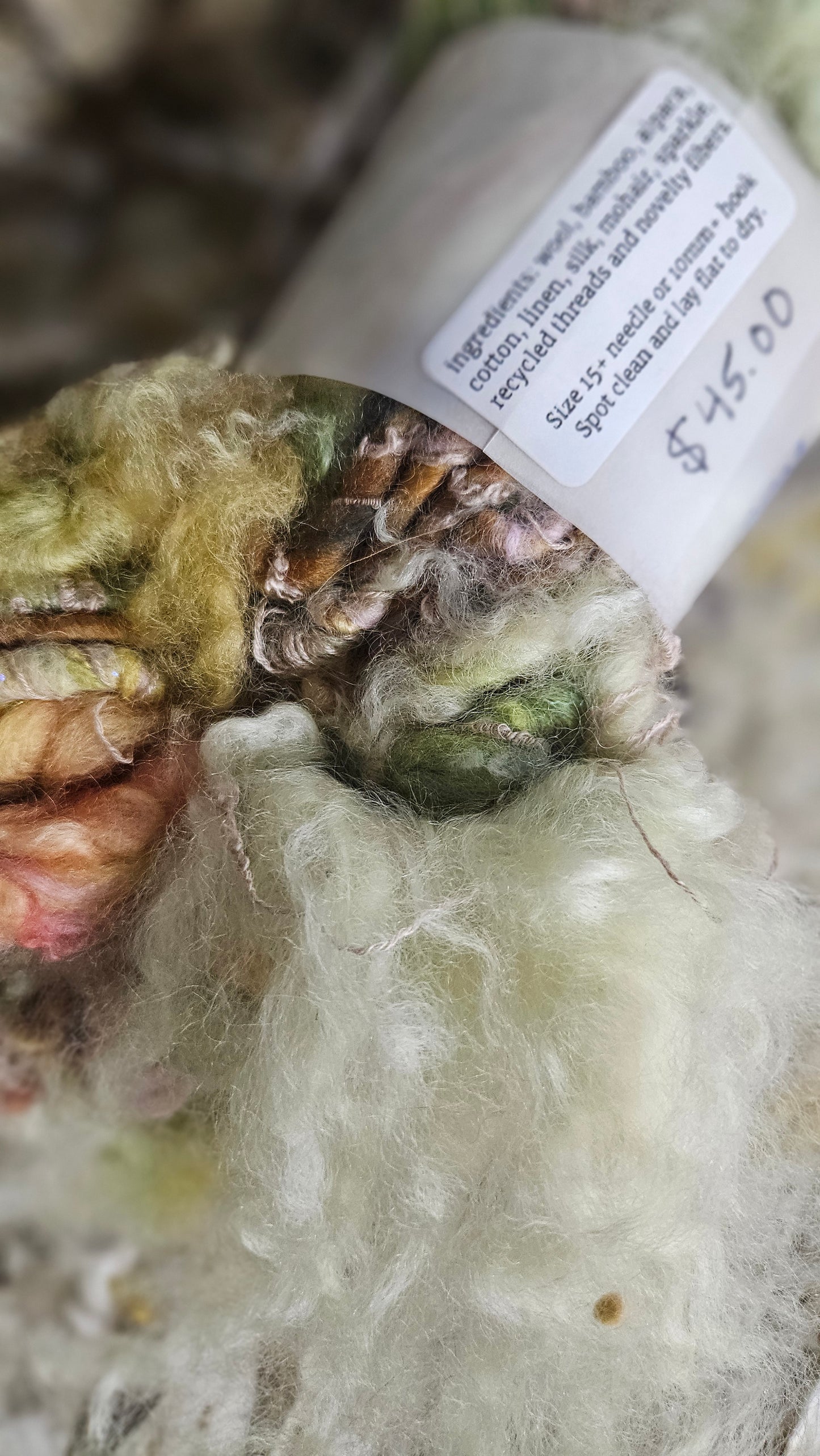 Handspun Bulky Art Yarn - Garden Party 03