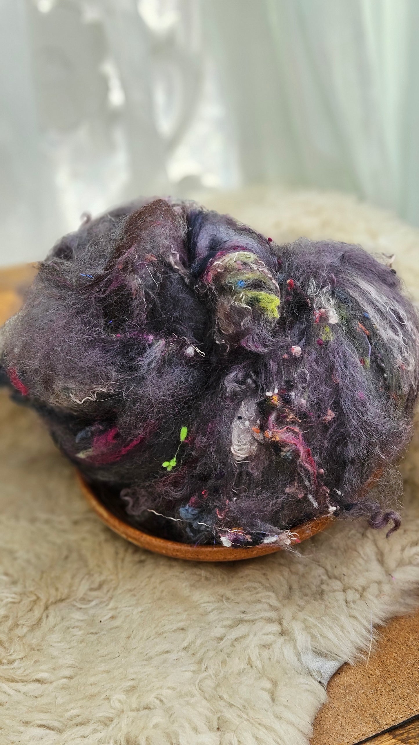 Luxe Layered Textured XL Art Batt - 252 - 4.2 ounces | 119 grams