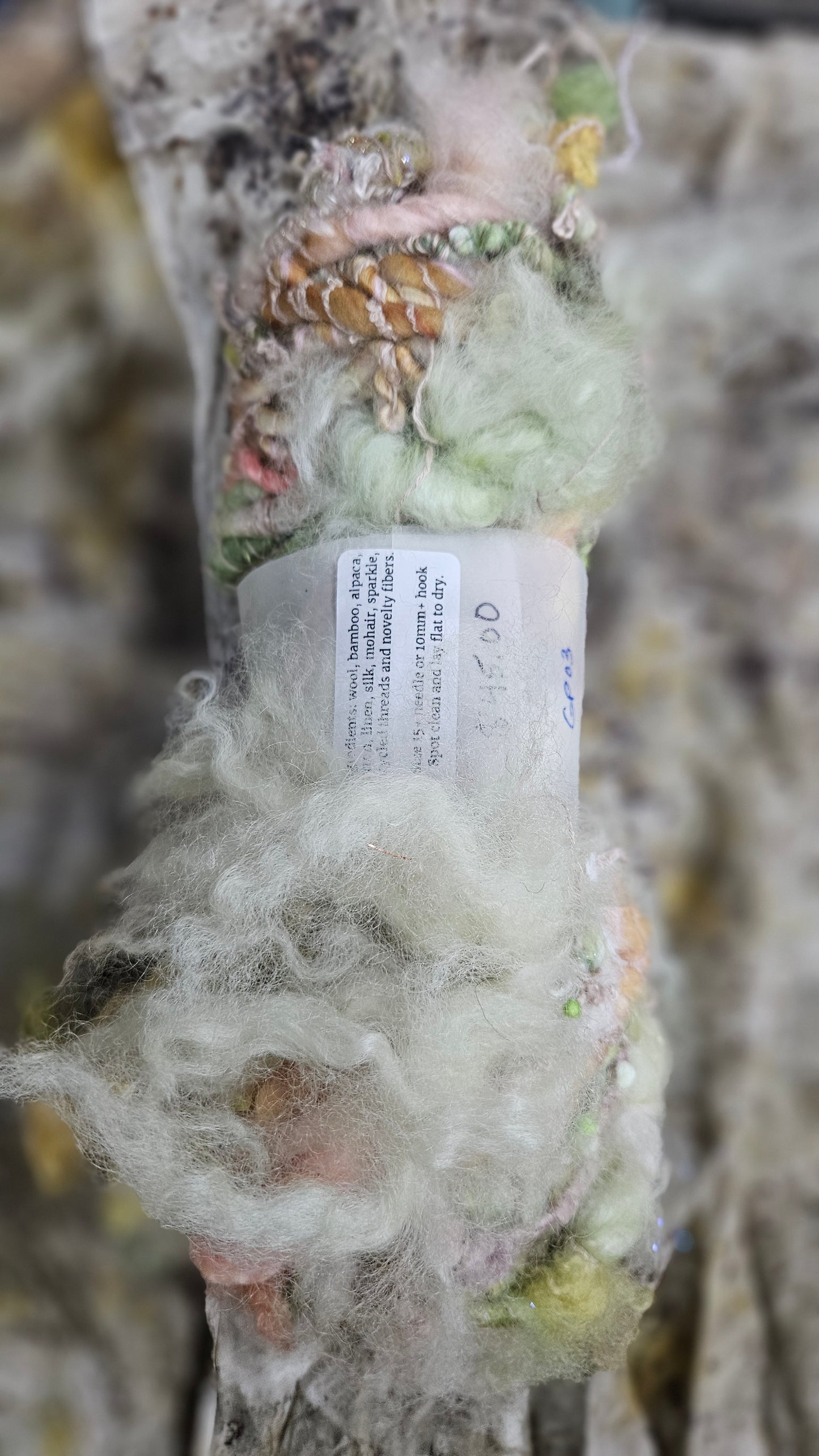 Handspun Bulky Art Yarn - Garden Party 03