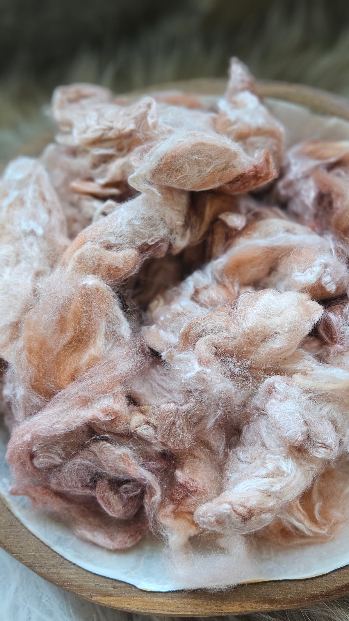 Moscato - hand-dyed fine wool and silky bamboo mill ends - 5 oz |  142 g