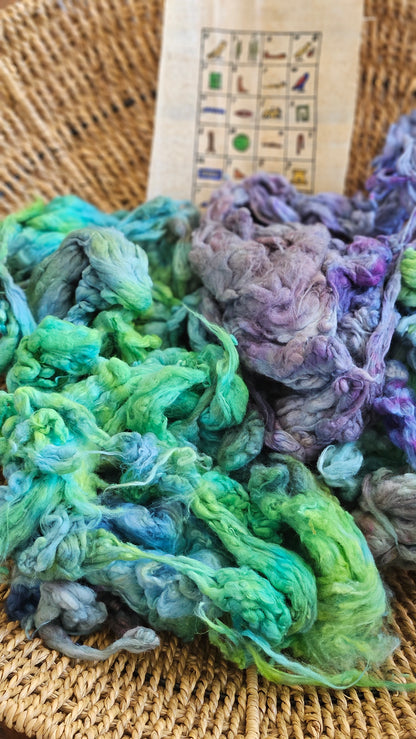 OSIRIS - organic cotton noil for blending & spinning - 1 ounce | 28 grams