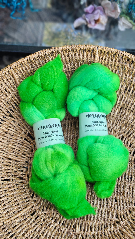 Kobuk - hand dyed fine wool roving for felting and blending - 2 ounces | 57 grams