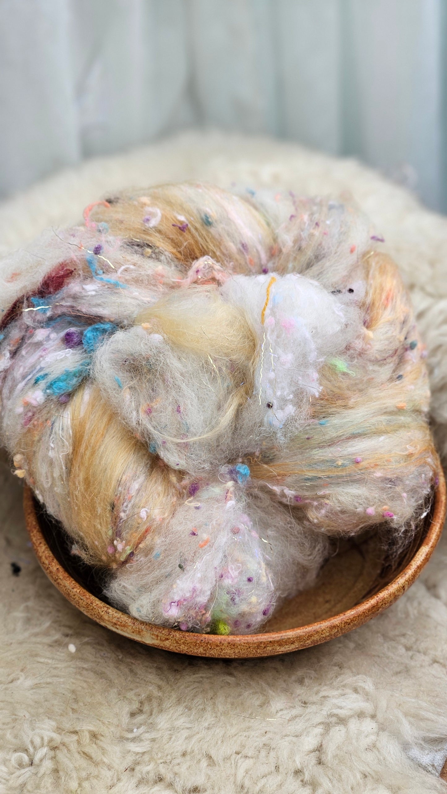 Luxe Layered Textured XL Art Batt - 225 - 3.2 ounces | 91 grams