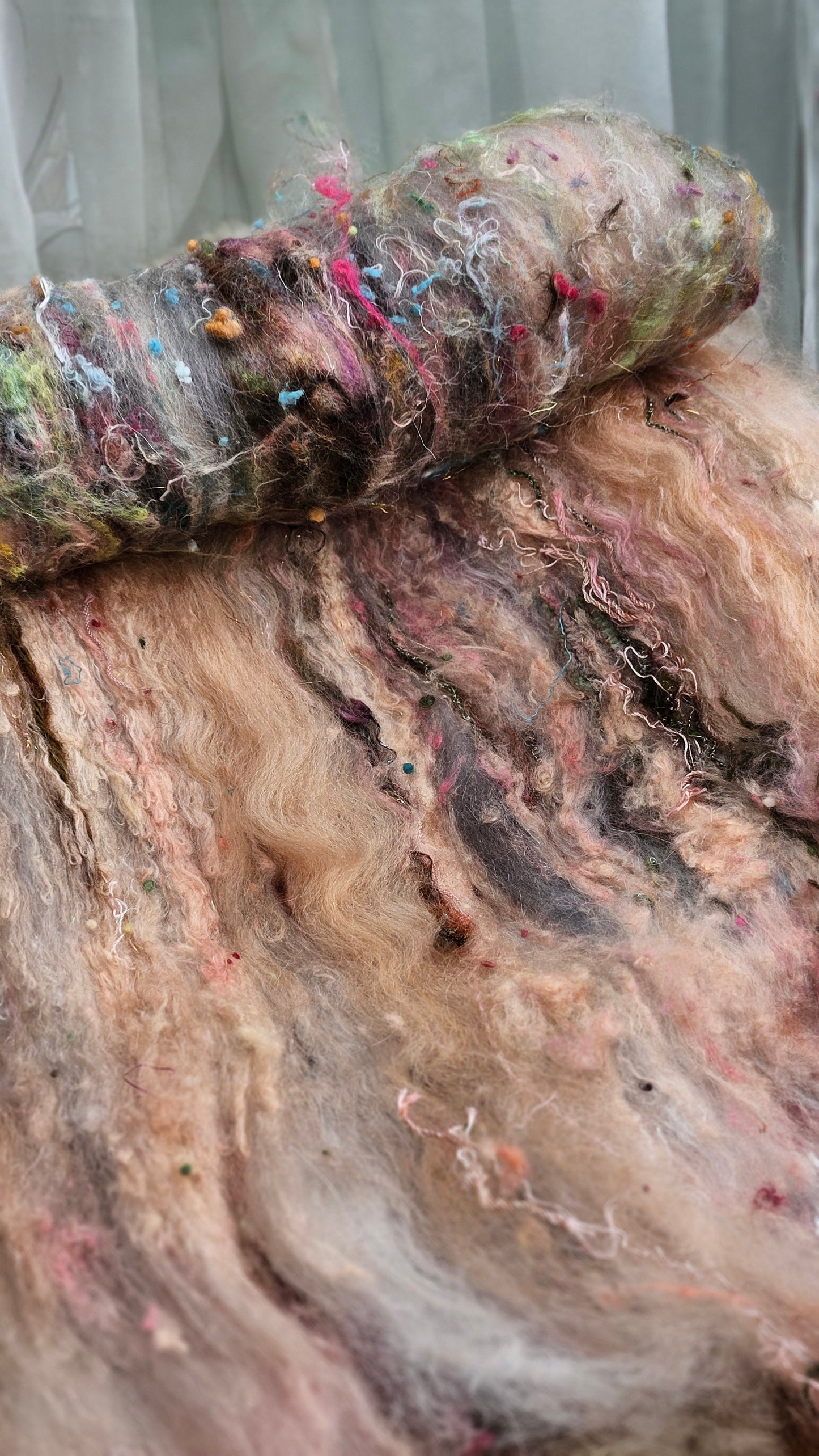 Luxe Layered Textured XL Art Batt - 223 - 3.5 ounces | 99 grams