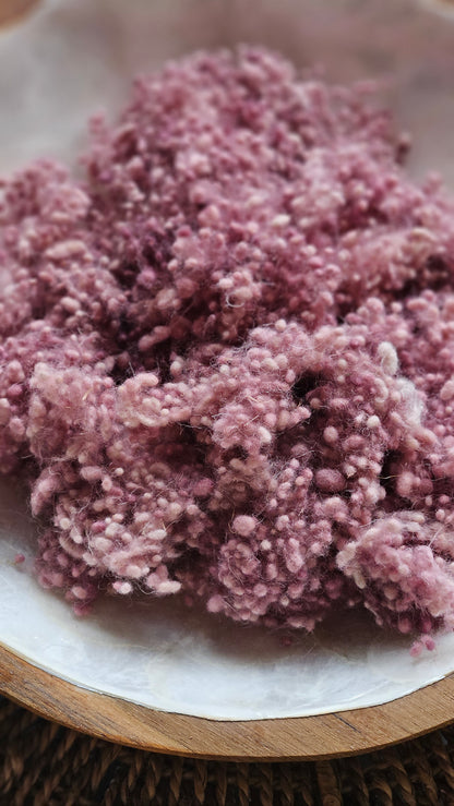 Noviodunum - hand-dyed fine wool nepps for fiber blending and felting - 1 oz | 28 g