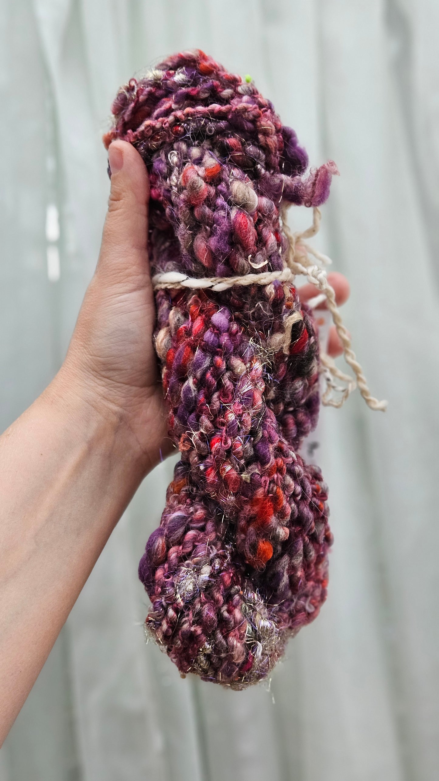 FAUSTA - Bulky Handspun Art Yarn Skein - 28 yards | 2.8 ounces | 79 grams