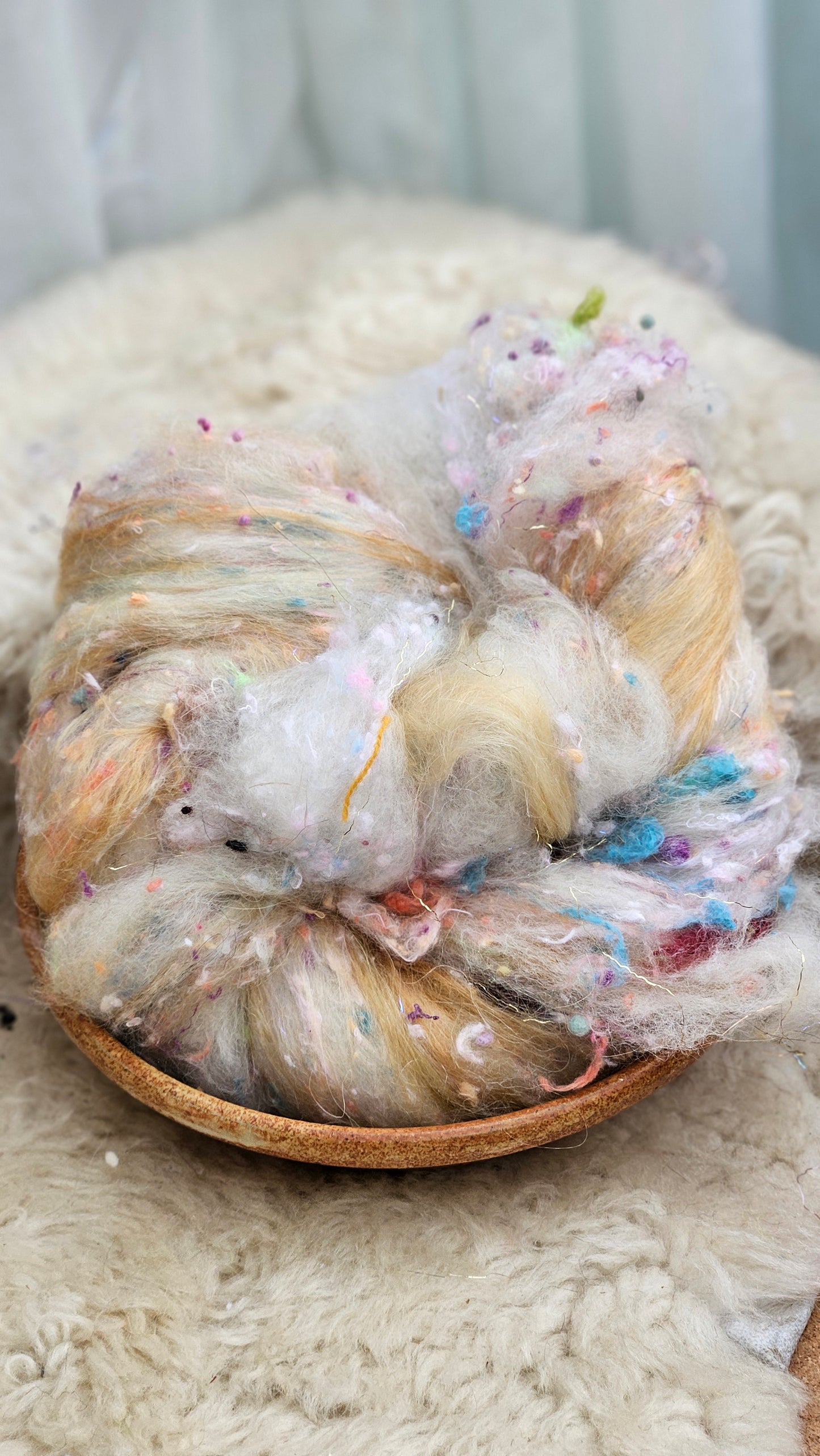 Luxe Layered Textured XL Art Batt - 225 - 3.2 ounces | 91 grams