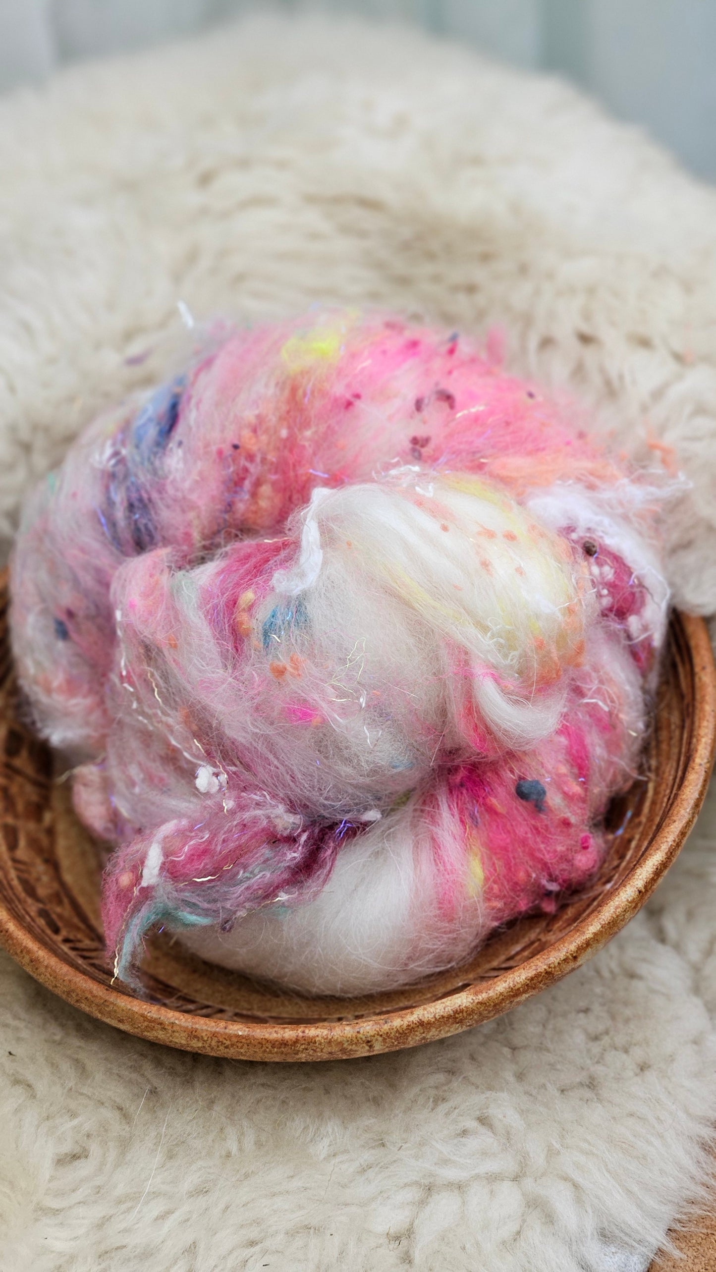 Luxe Layered Textured Art Batt - 017- 2 ounces | 57 grams