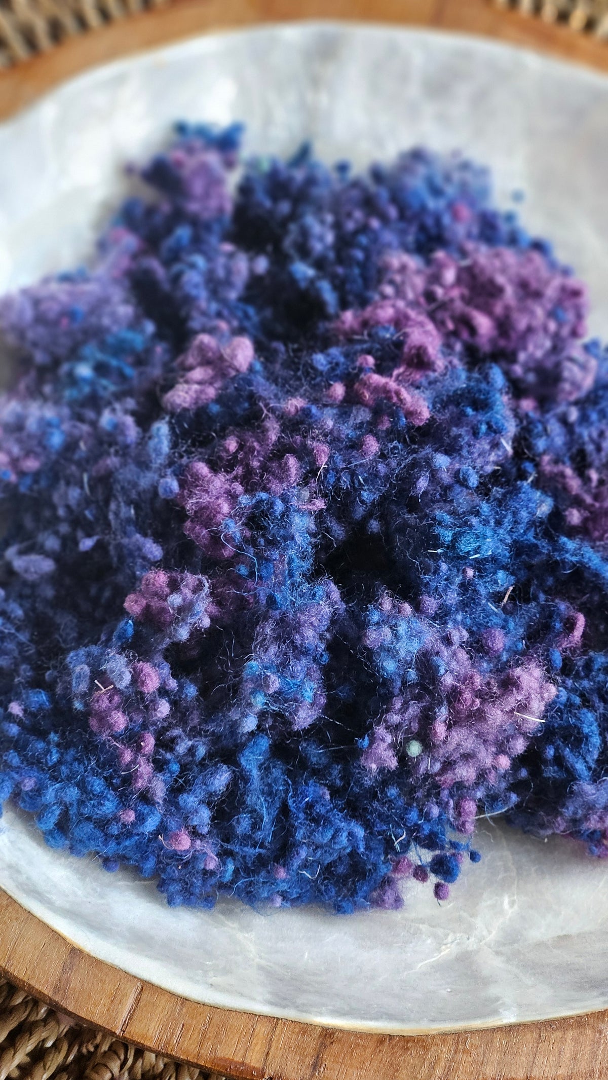 Sirmium - hand-dyed fine wool nepps for fiber blending and felting - 1 oz | 28 g