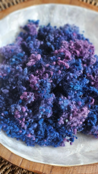 Sirmium - hand-dyed fine wool nepps for fiber blending and felting - 1 oz | 28 g