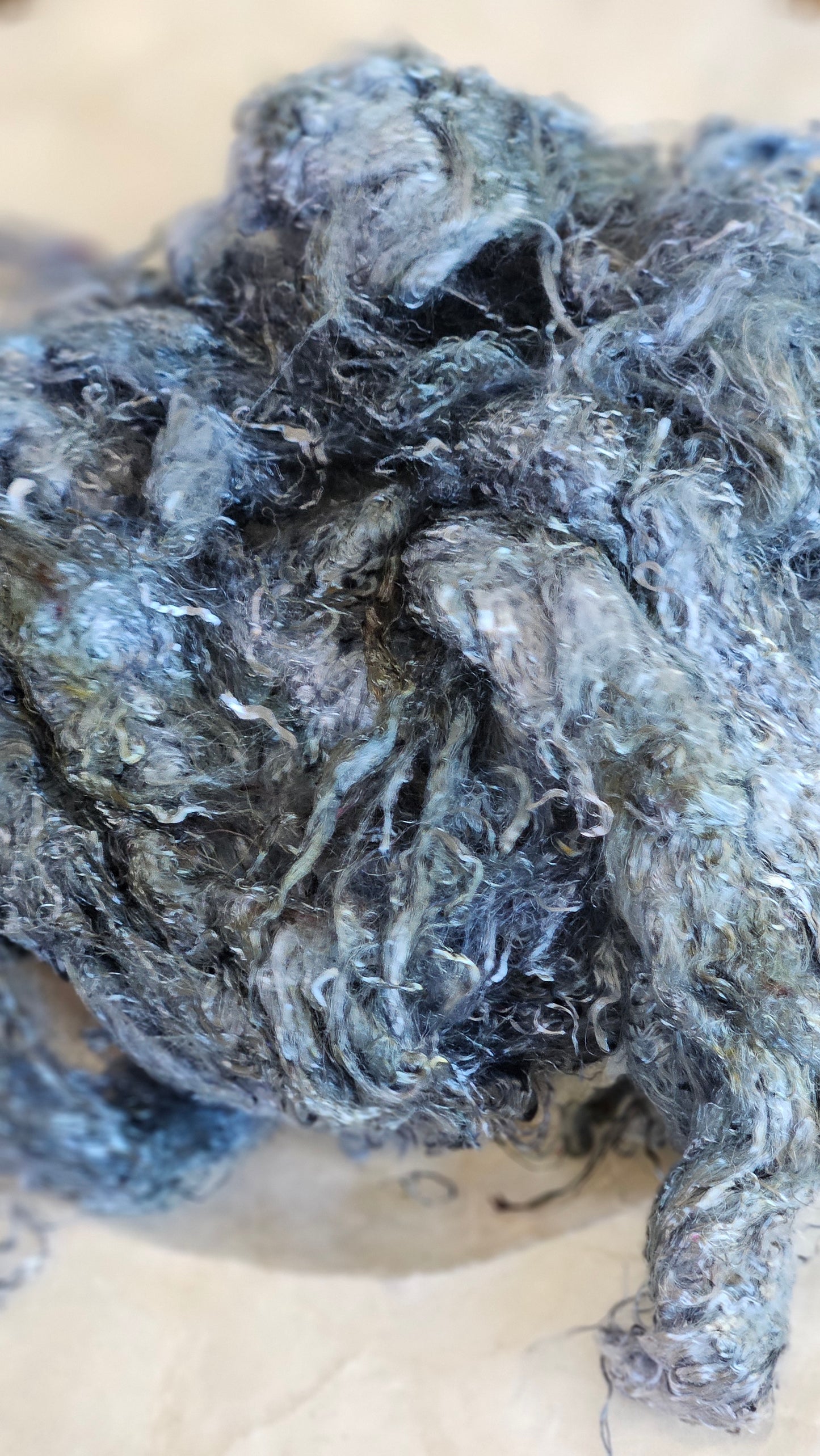 COQUINA - hand-dyed eucalyptus crimp faux-silk for art yarn embellishing, fiber blending, felting, and papermaking - 2 oz | 57 g