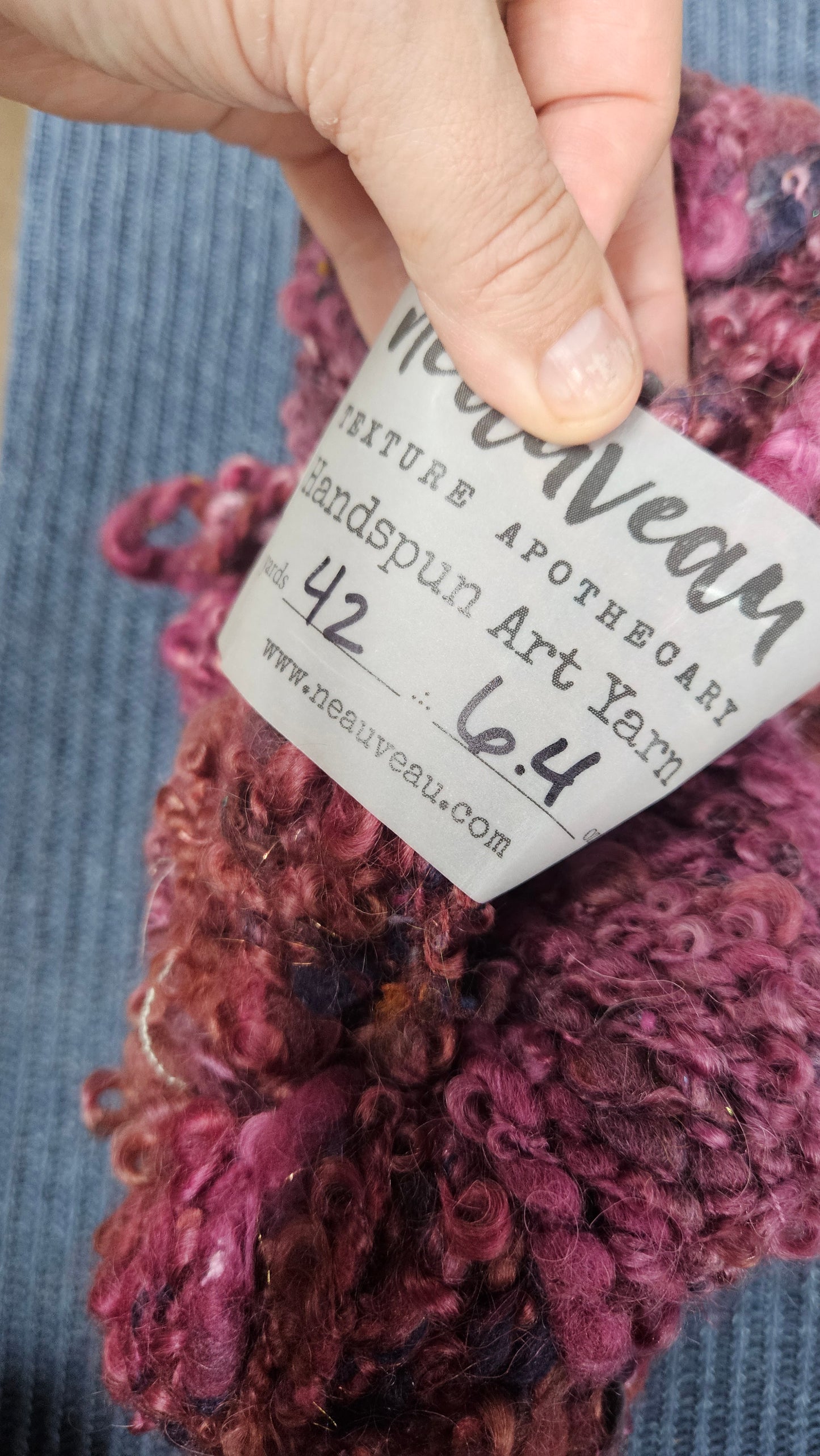 Handspun Yarn Lot - 4 Skeins Raspberry