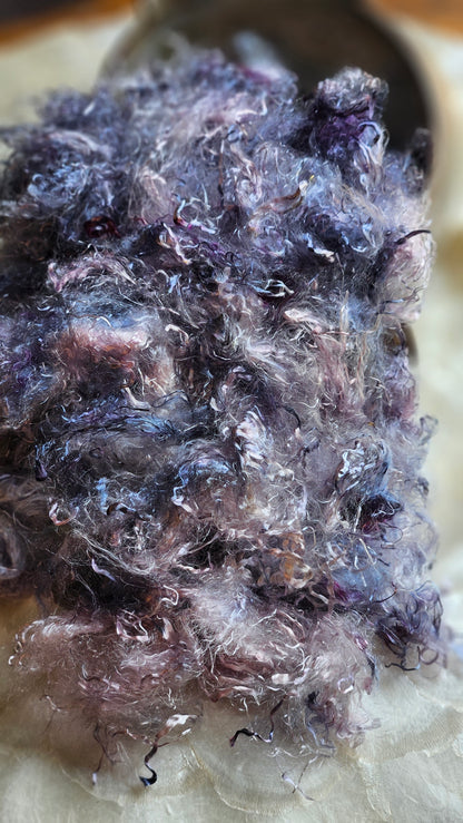 SCORODITE - eucalyptus crimp fiber for spinning, blending & felting - 2 oz | 57 g