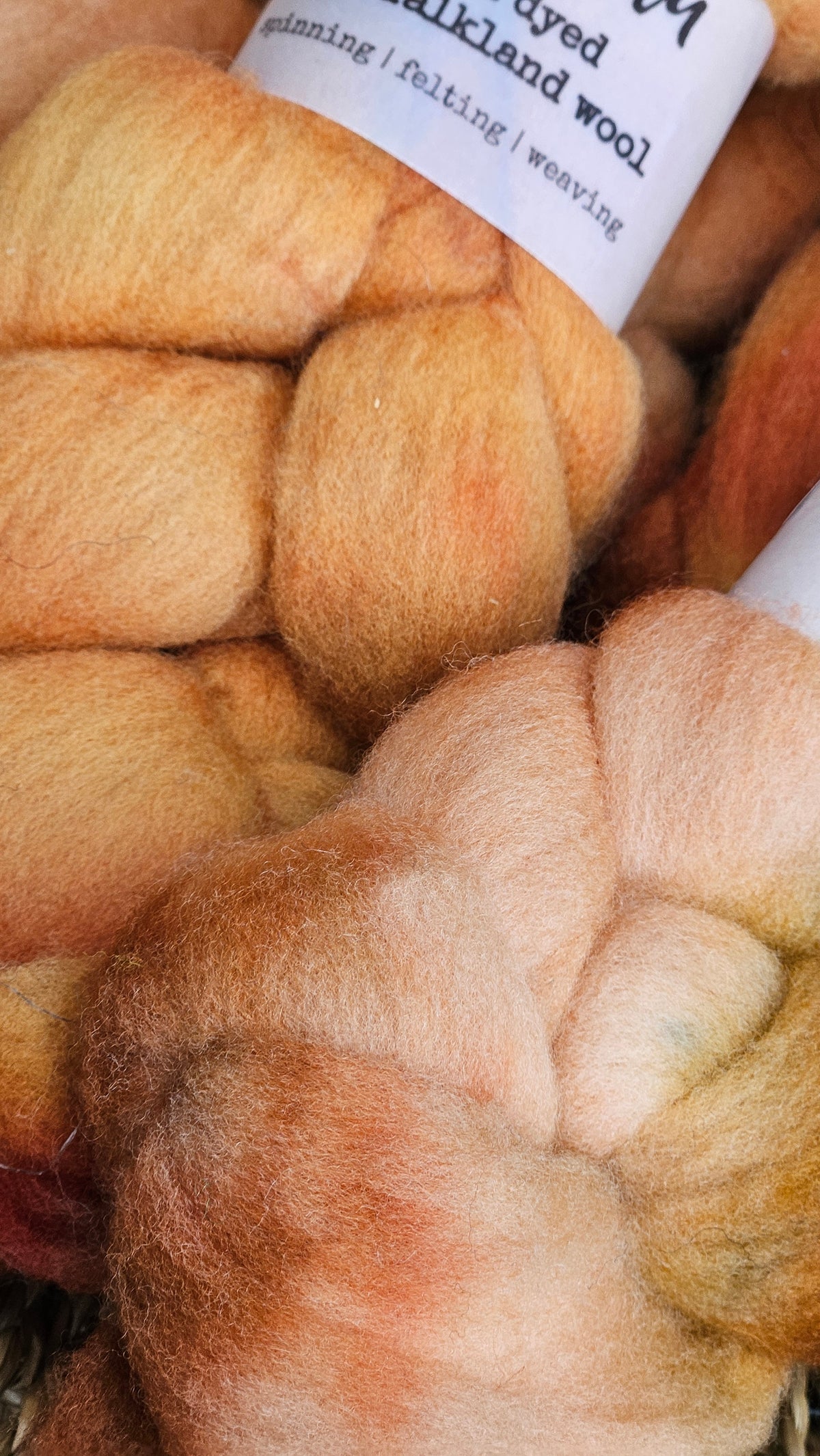 Canyonlands - hand dyed fine wool roving for felting and blending - 2 ounces | 57 grams