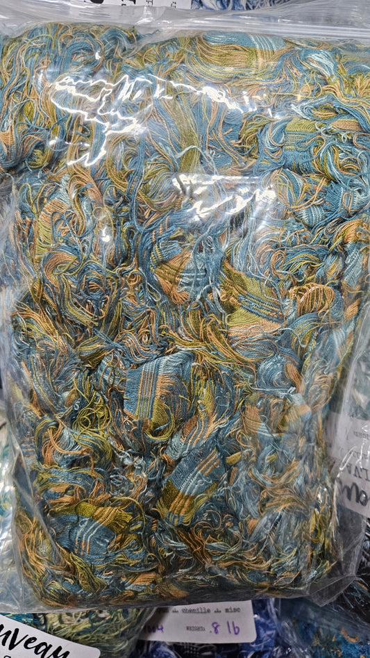 LIME TREE - textile selvedge for rug and art weaving and art yarn - LIME010 (1 lb)