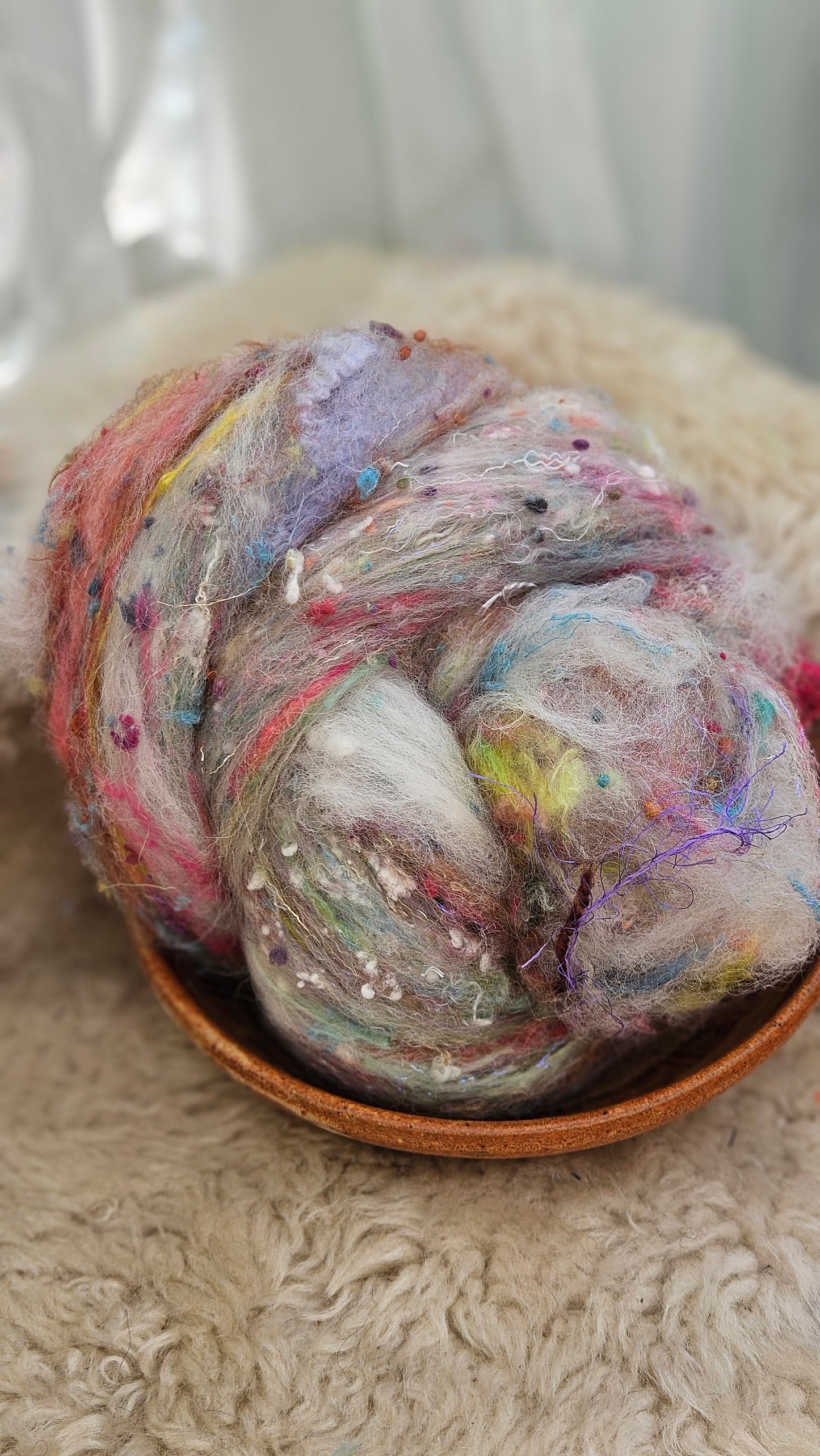 Luxe Layered Textured XL Art Batt - 262 - 3.6 ounces | 102 grams