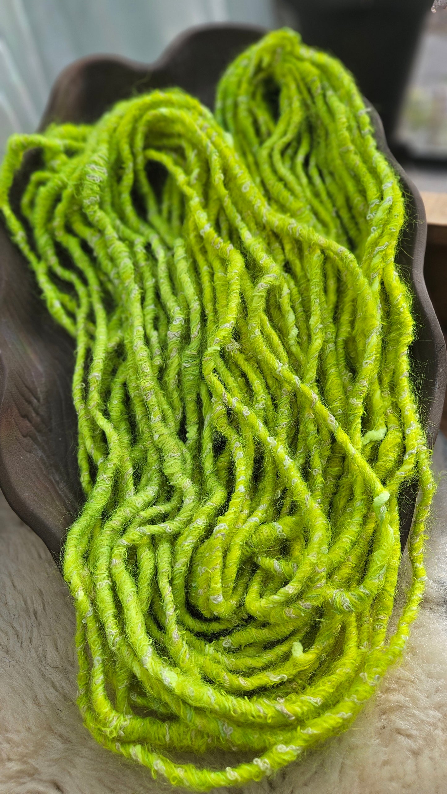 CITY LIGHTS 2 - Bulky Handspun Art Yarn XL Skein - 30 yards | 3.6 ounces | 102 grams