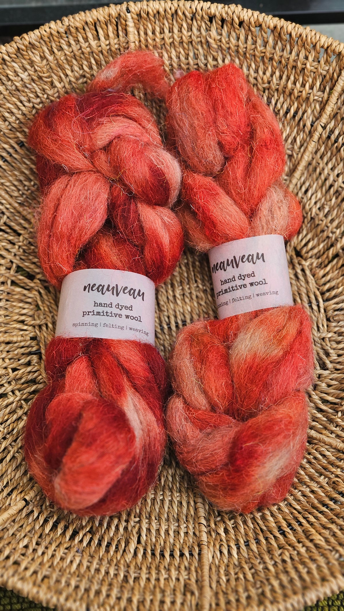Stockings - primitive hand dyed wool roving for felting and blending - 2 ounces | 57 grams