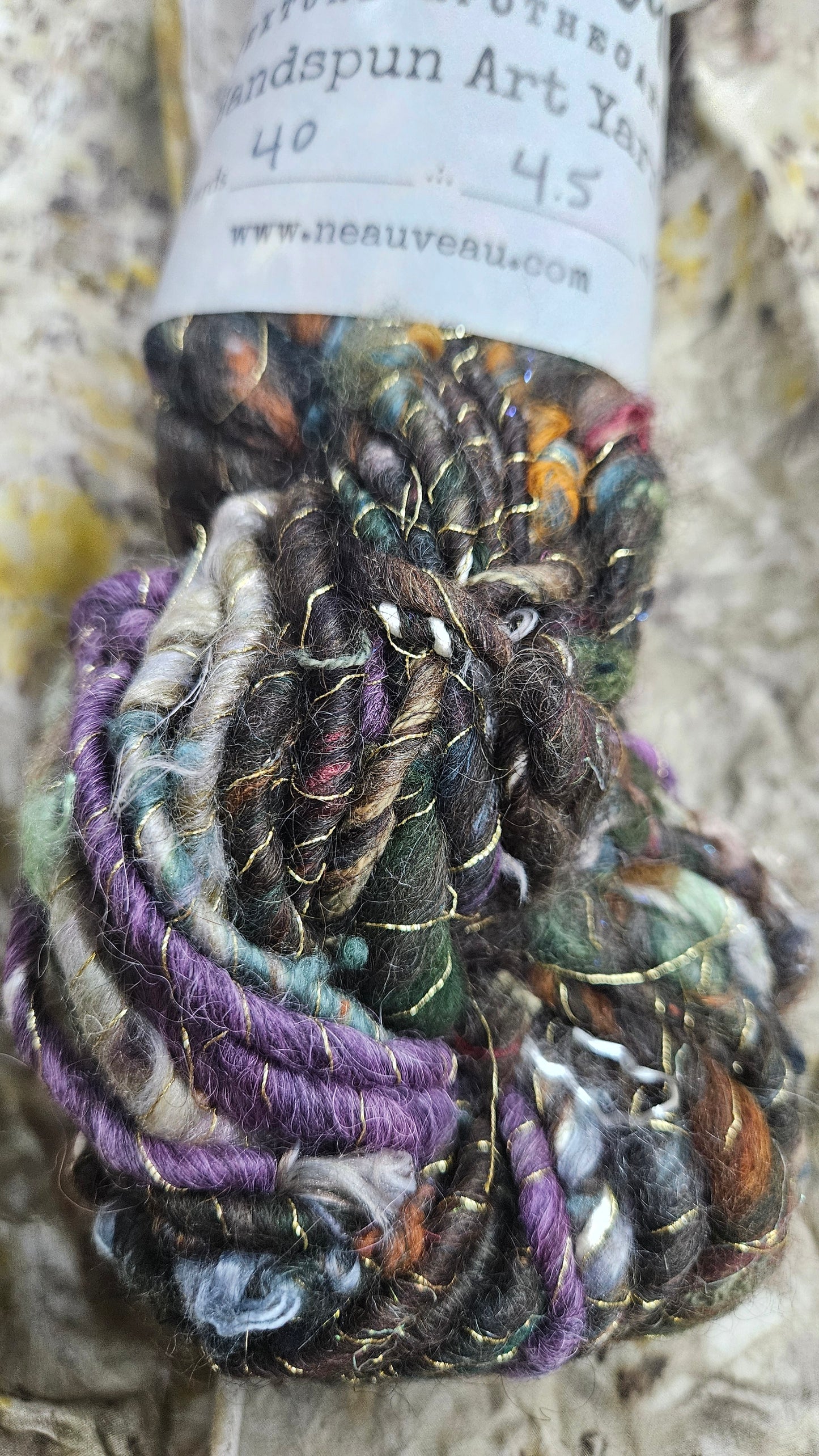 Handspun Bulky Art Yarn - Enchanted Forest Collection 05