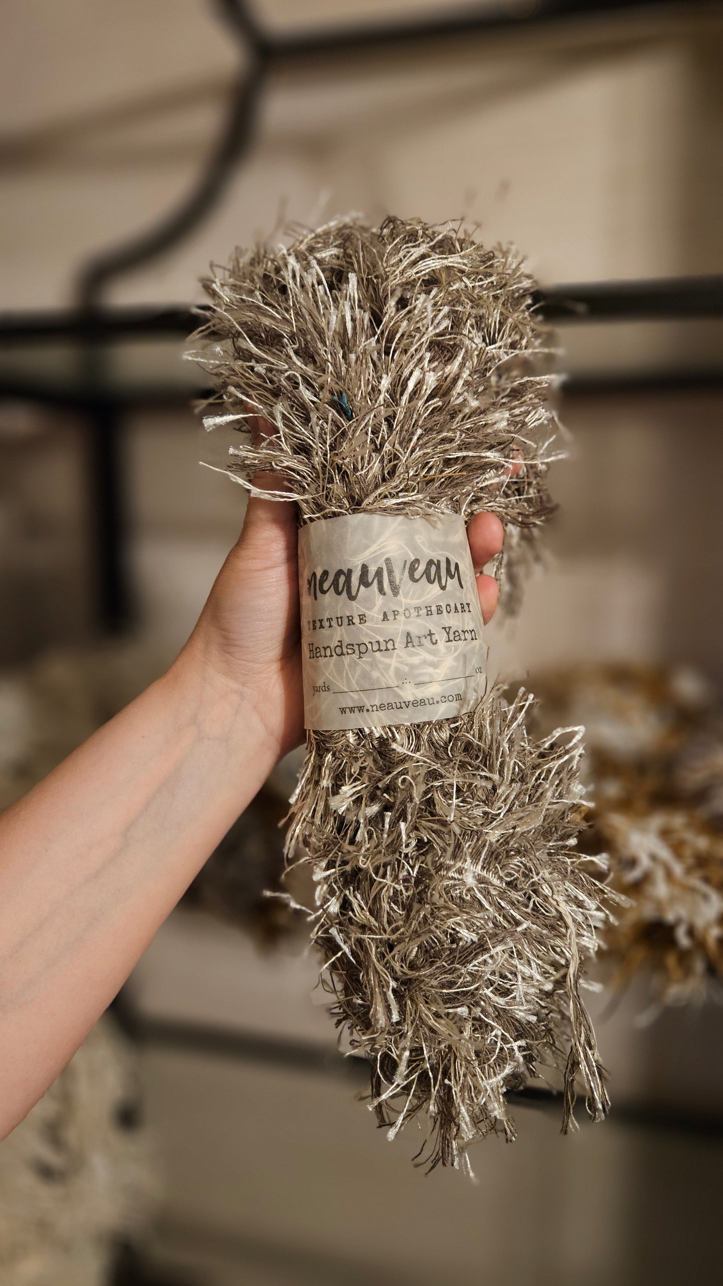 6 Skeins of Super Bulky Experimental Fringe Garland Shaggy Boa Selvedge Yarn