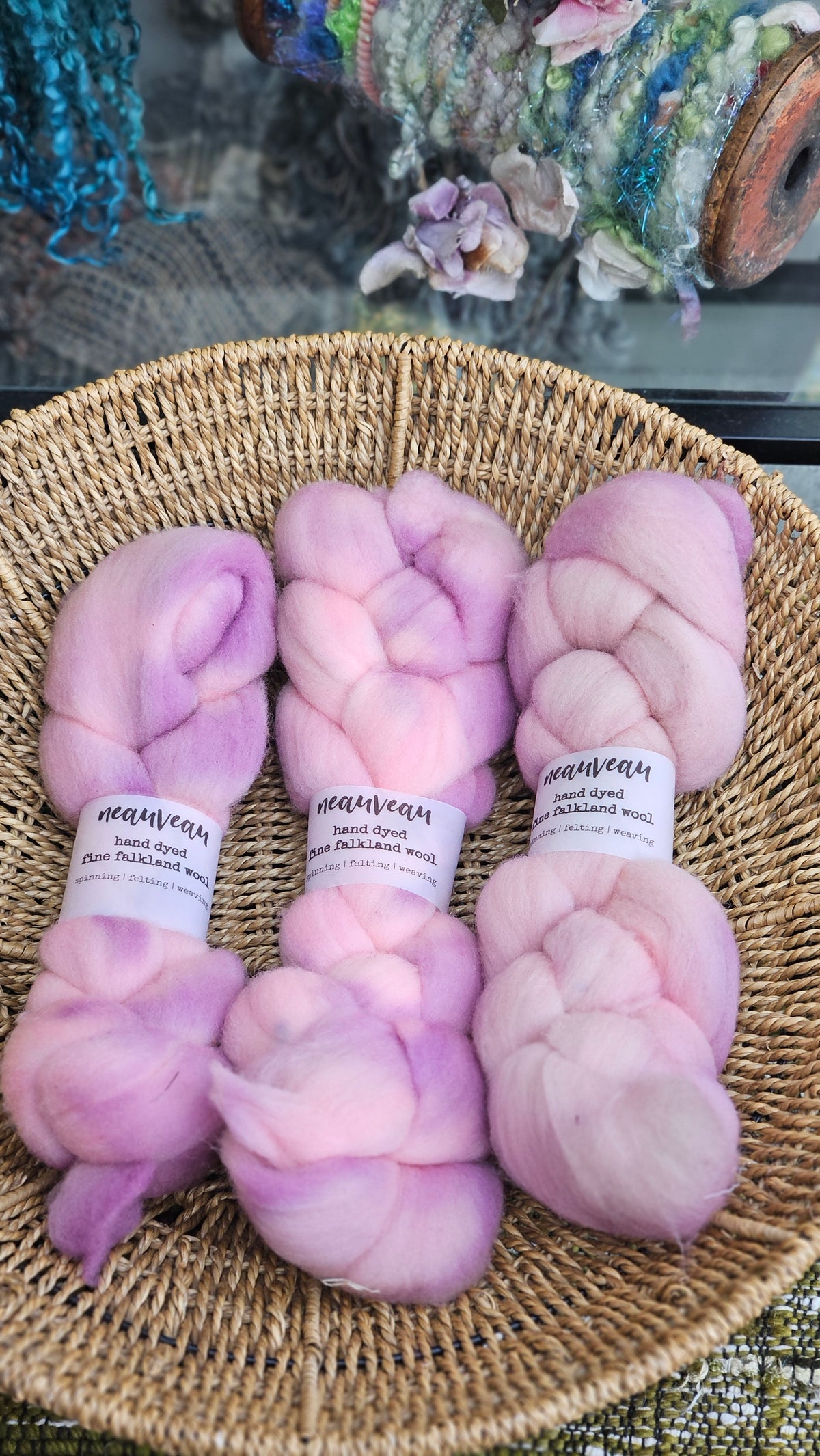 Gateway - hand dyed fine wool roving for felting and blending - 2 ounces | 57 grams