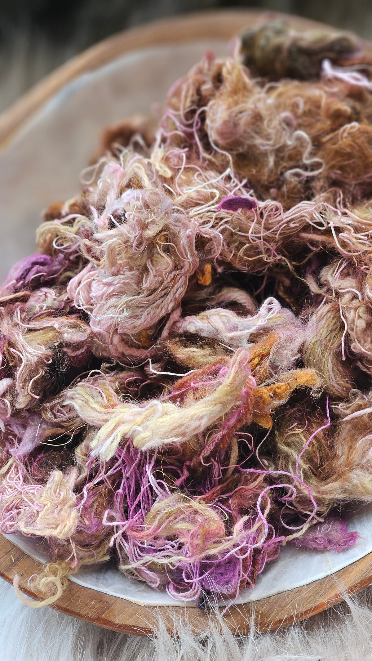 Stellar Bloom - stonewashed thread texture blend - 4 ounces | 113 grams