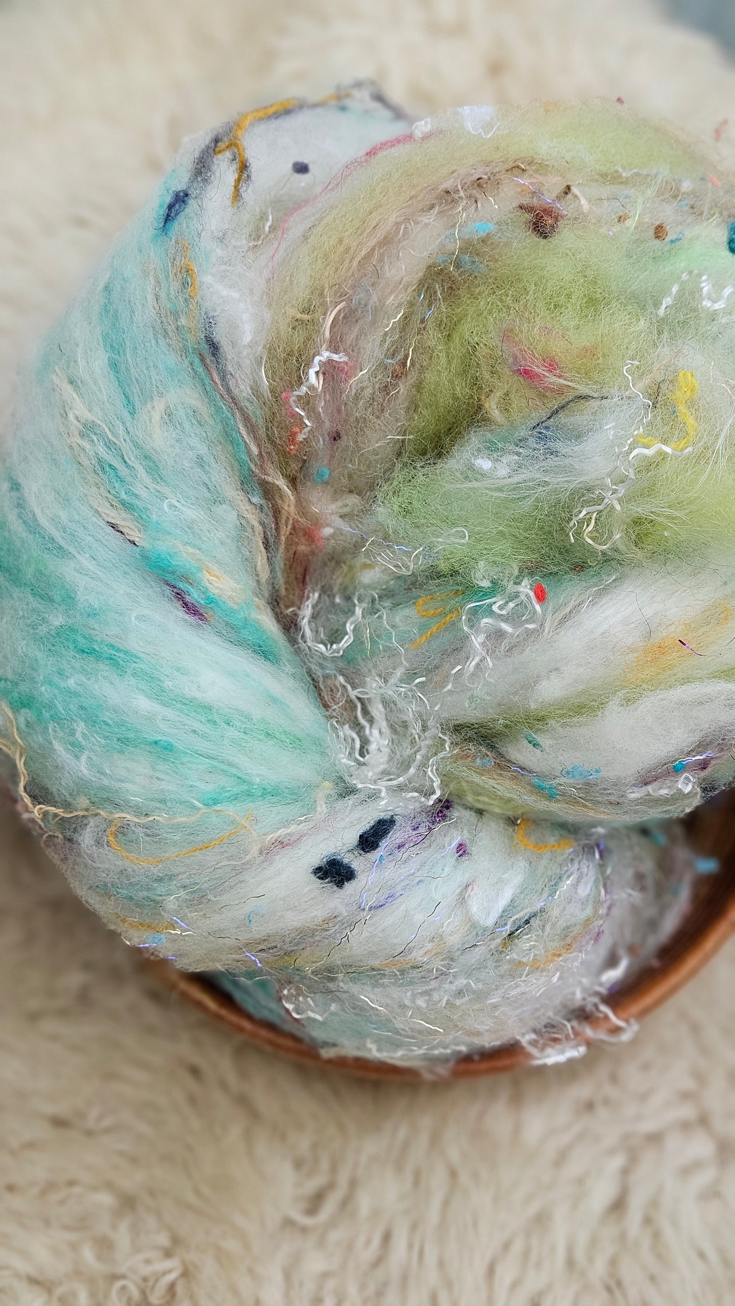 Luxe Layered Textured XL Art Batt - 243 - 3.5 ounces | 99 grams