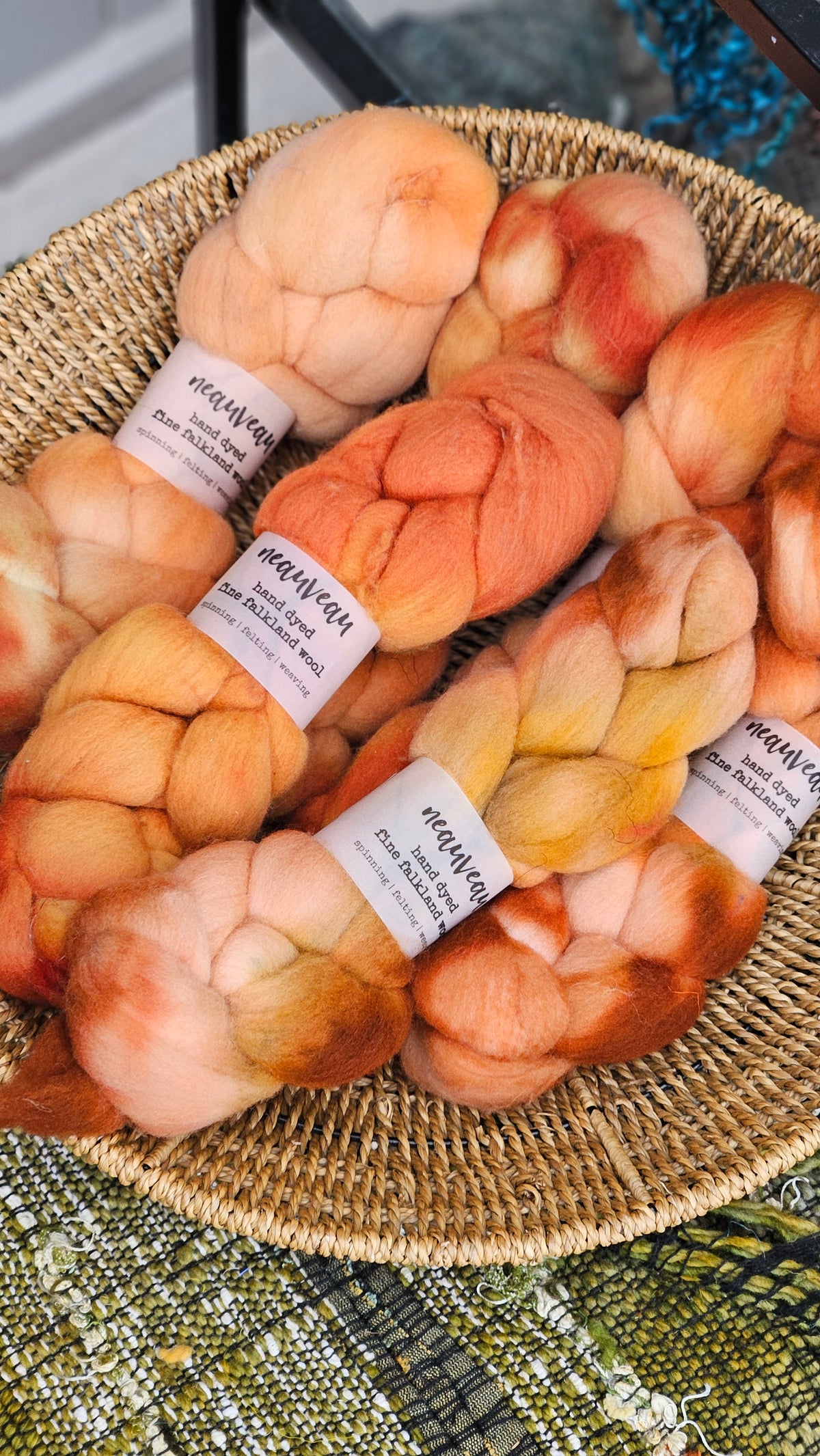 Canyonlands - hand dyed fine wool roving for felting and blending - 2 ounces | 57 grams