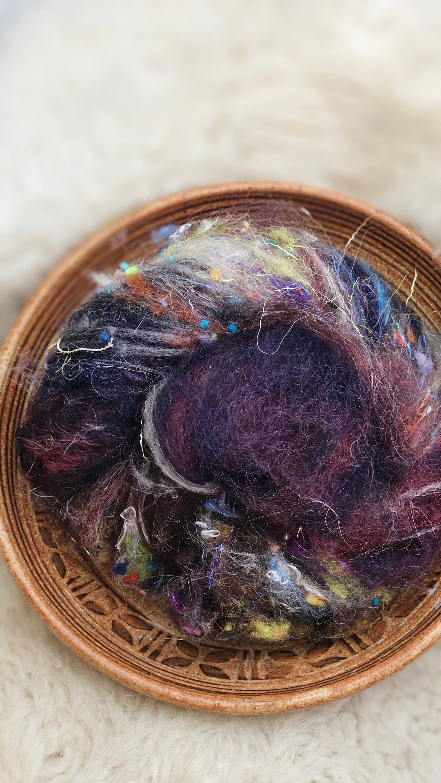 Luxe Layered Textured Art Batt - 040 - 2 ounces | 57 grams