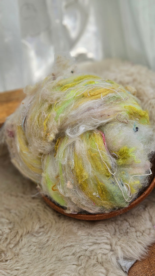 Luxe Layered Textured XL Art Batt - 253 - 3.7 ounces | 105 grams