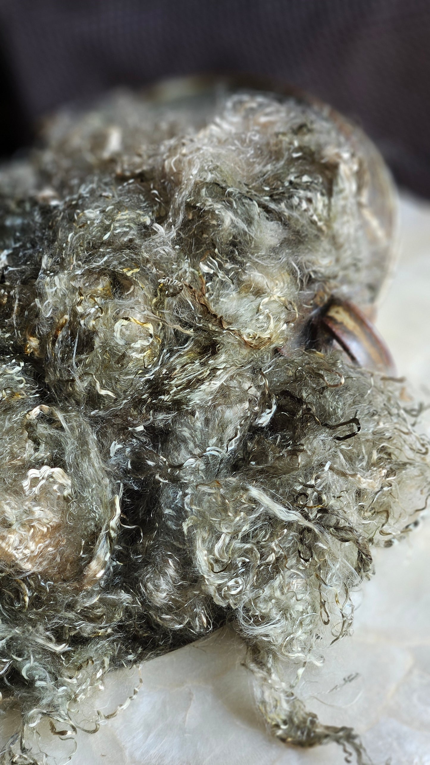 PREHNITE - hand-dyed eucalyptus crimp faux-silk for art yarn embellishing, fiber blending, felting, and papermaking - 2 oz | 57 g