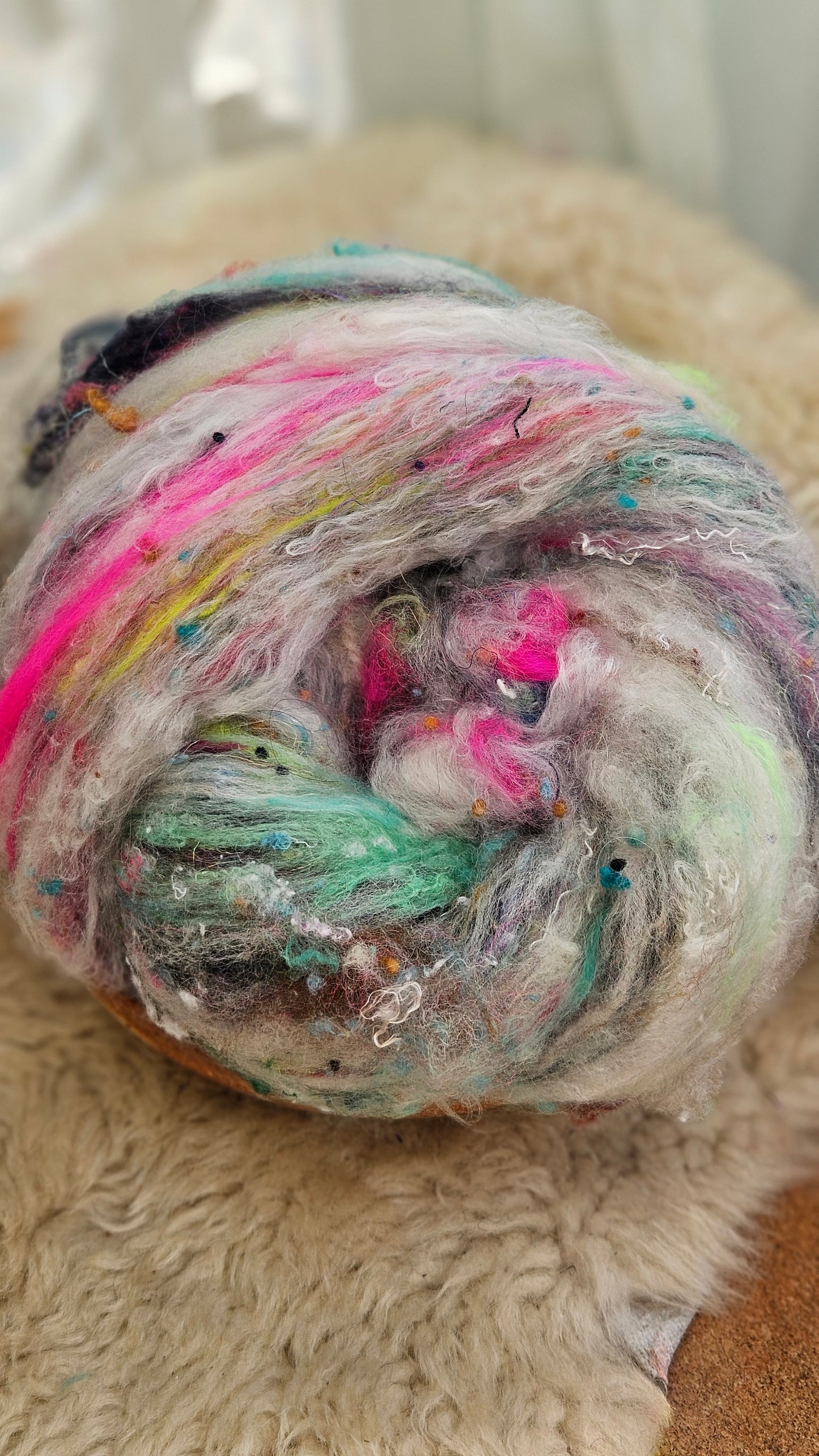 Luxe Layered Textured XL Art Batt - 263 - 3.5 ounces | 99 grams