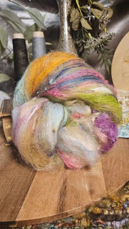 Shaniko Wool Silk Flax Neauveau Art Batt 3009 - 2 oz | 57 g