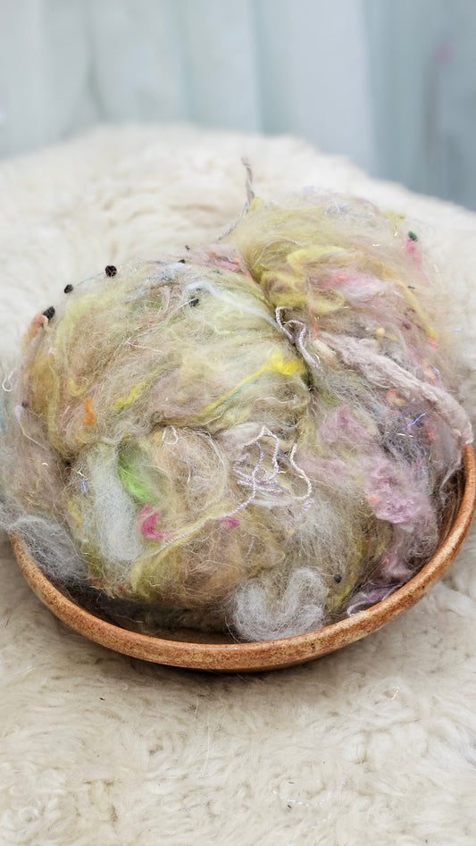 Luxe Layered Textured Art Batt - 032 - 2 ounces | 57 grams