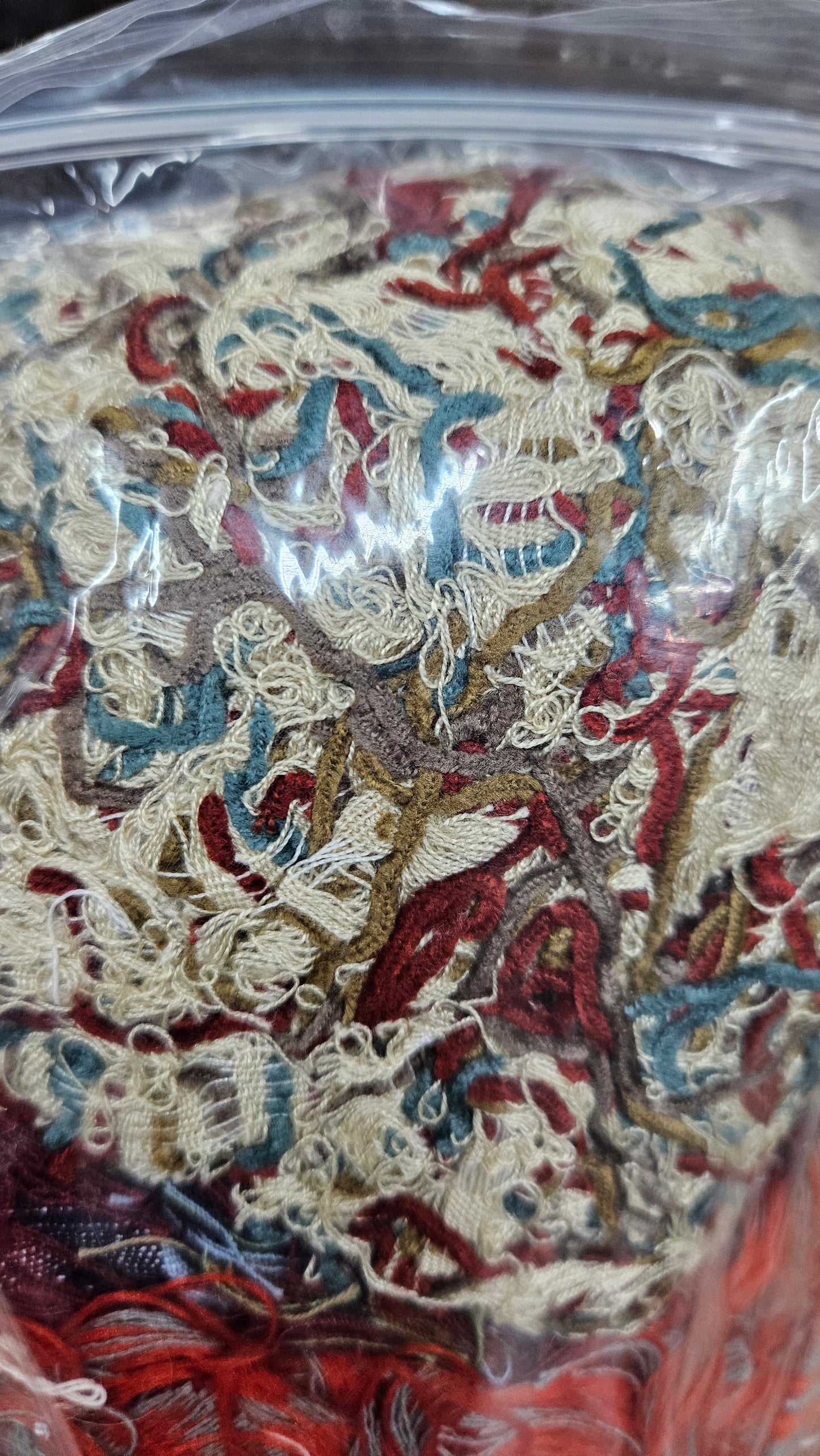 WILD FLOWERS - shaggy fringe ribbon for tapestry weaving and fiber art - PURPLE001 (1.4 lb)