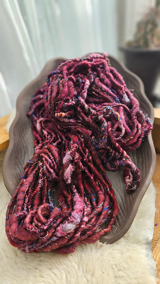 MOOR GALE - Bulky Handspun Art Yarn XL Skein - 54 yards | 6.8 ounces | 193 grams